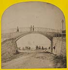 Iron Bridge from Sands [Stereoview 1860s]